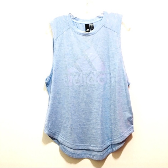 🆕 Adidas Women’s Winners Blue Sleeveless Top - Picture 4 of 8